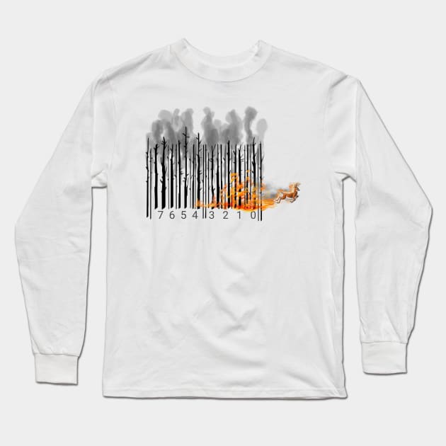 Extinction code_for DEER Long Sleeve T-Shirt by Aliriza